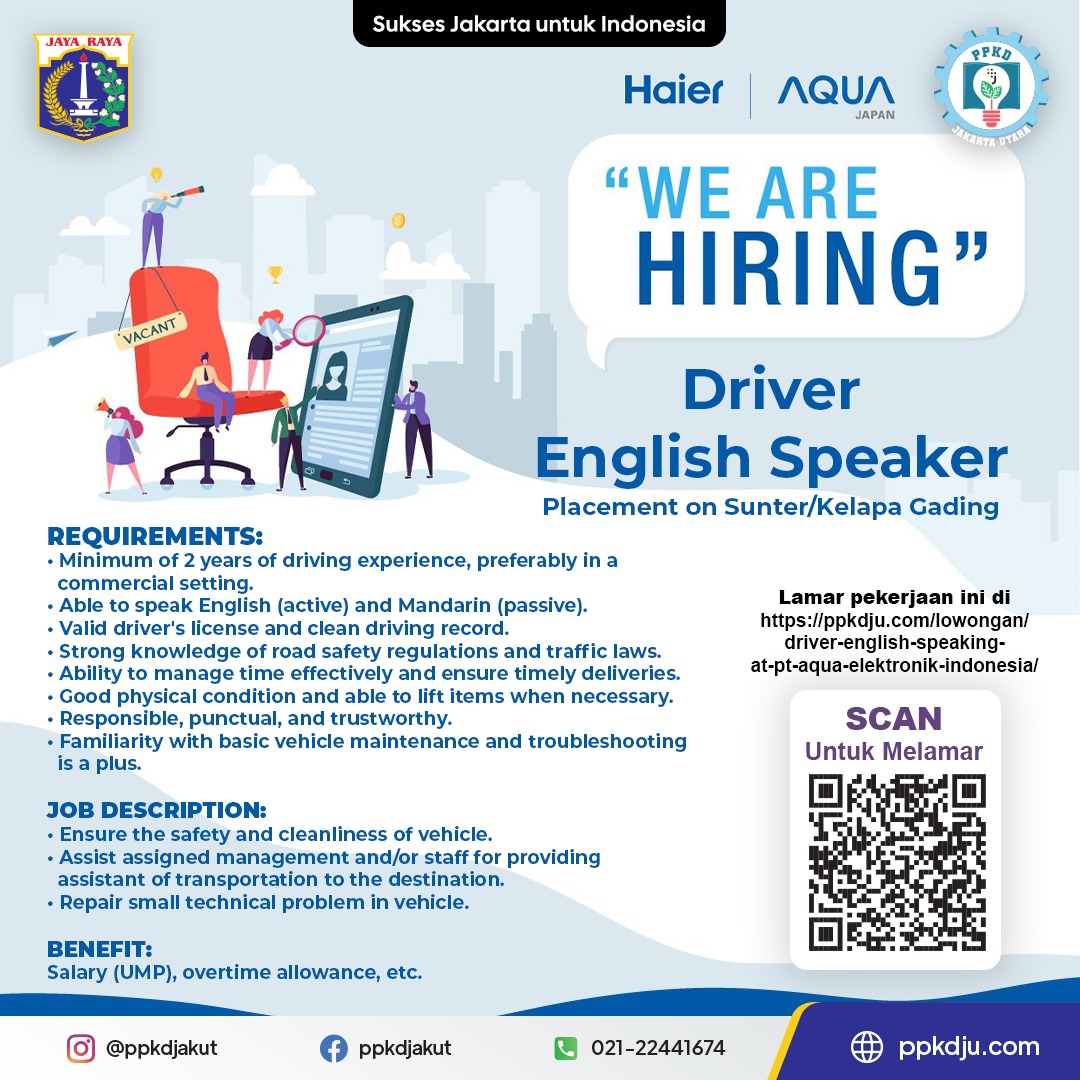 Driver English Speaking at PT Haier Sales Indonesia