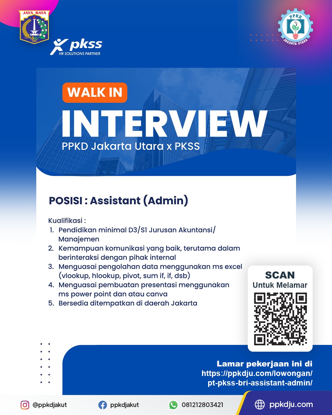 PT PKSS ( BRI ) ASSISTANT ADMIN
