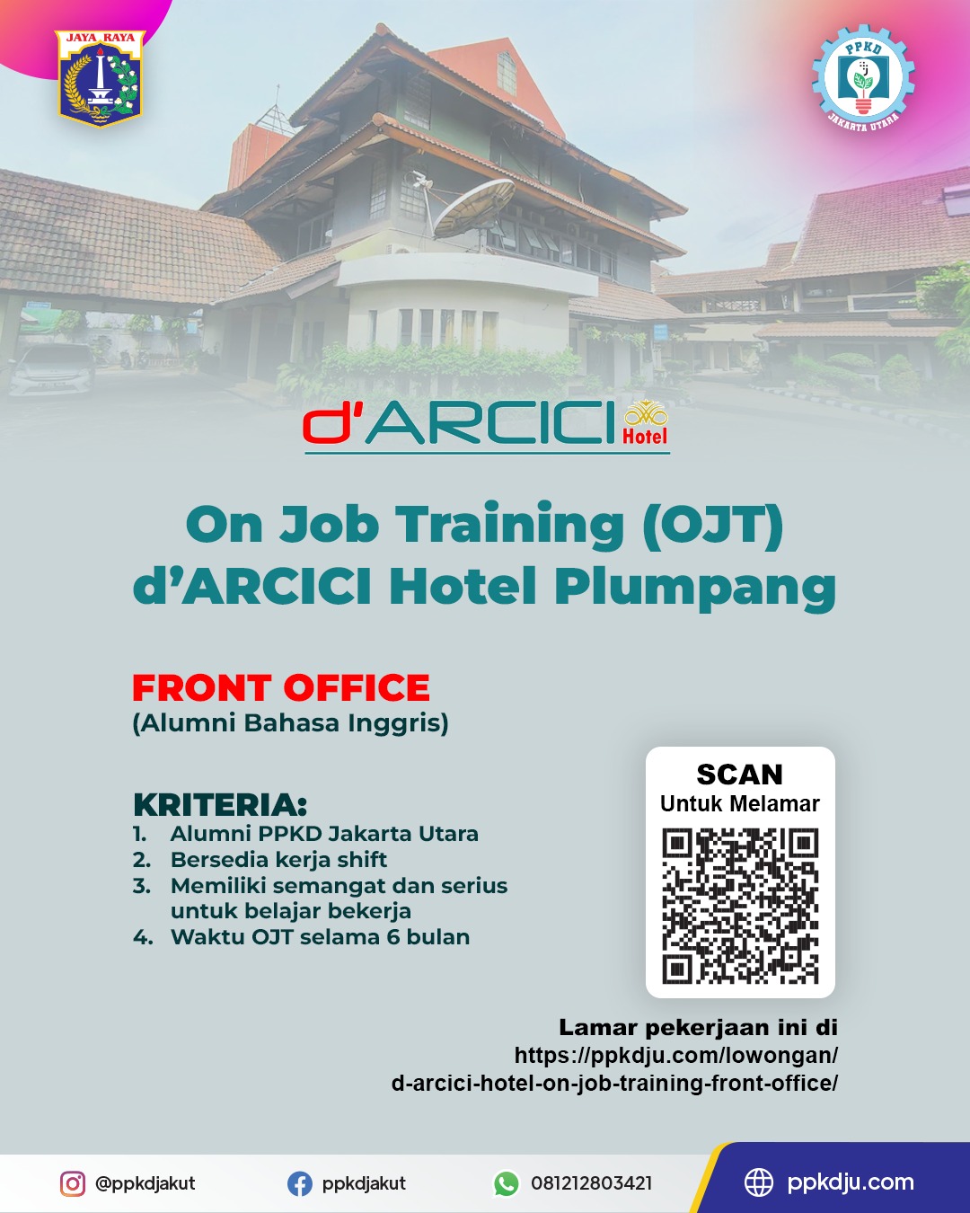 D ARCICI HOTEL (ON JOB TRAINING) FRONT OFFICE